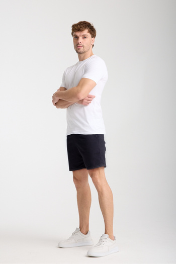 VERSCOVE Men's Short Basic Combed Cotton Shorts with Side Pockets and Adjustable Waist Lacing