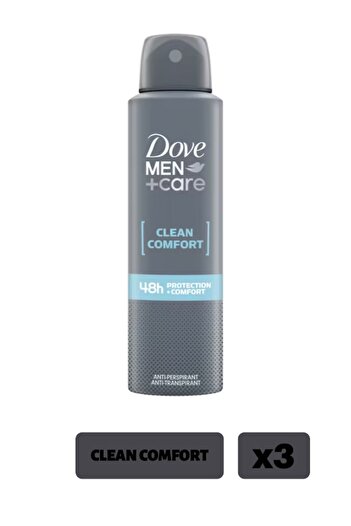 Dove Deo Men Clean Comfort X3pcs