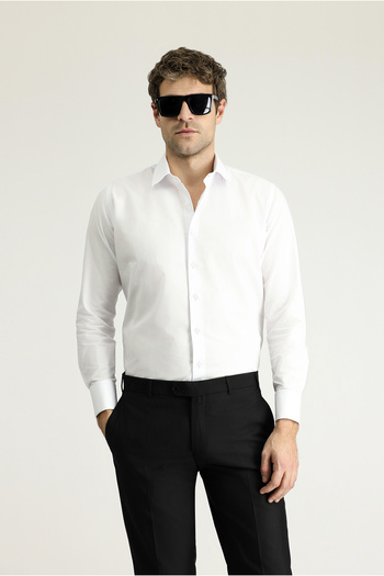 Kiğılı Βαμβακερό μακρυμάνικο πουκάμισο Slim Fit - Classic Cuffed