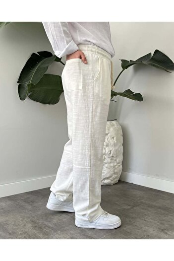 Cordi Wear Erkek Baggy Keten Pantalon