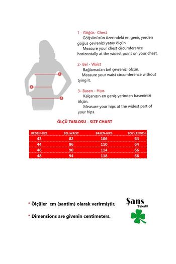 Şans Large Size Green Women's Tights with Elastic Waist - 65N38310