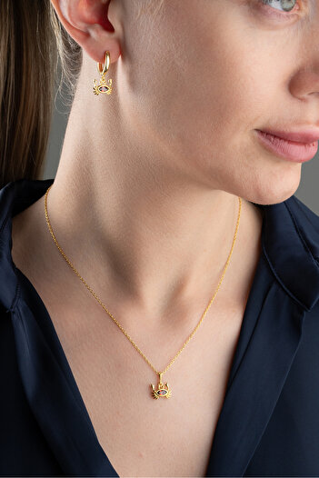 Silvano Jewelry 925 Ayar Gümüş Yengeç Takı Seti