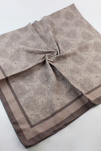 Valino 120x120 Ethnic Pattern Μεγάλο Μαντίλι Βαμβακερό Φουλάρι Μεγάλο Μέγεθος Φύλλο Φουλάρι Βιζόν