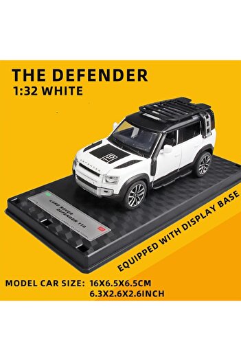 Choice1 WHITE 1/32 Diecast Model Car Pullback Vehicle Toy Collection for Land Rover New Defender 110, Gift,