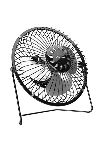 Everest Masaüstü Metal Siyah Usb Fan