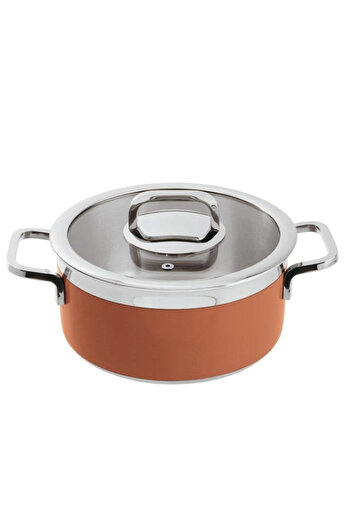Paderno Pot with Lid Orange cm 24 H 12