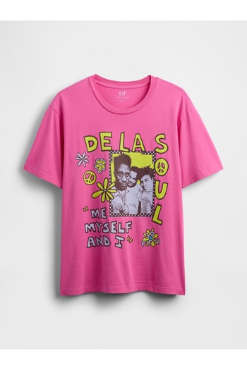 GAP Erkek Pembe De La Soul Grafikli T-Shirt