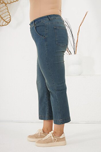 RMG Büyük Beden Denim Pantolon Kim Mavi