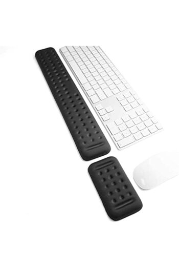 Generic Memory Foam Keyboard Wrist Rest Pad and Mouse Pad with Wrist Rest, Ergonomic Hand Palm Rest Support,