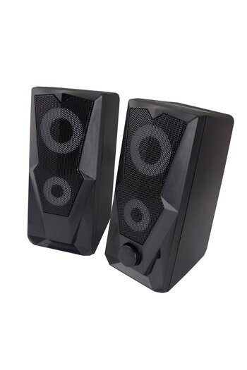 ESPERANZA 6W USB 2.0 speakers with RGB LED, Rainbow BAILA, 120 cm cable, volume control, black