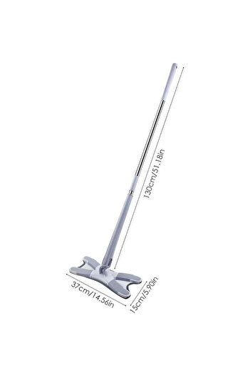 OEM Mop în formă de X, cu reglare telescopică și cap rotativ 360 de grade, alb