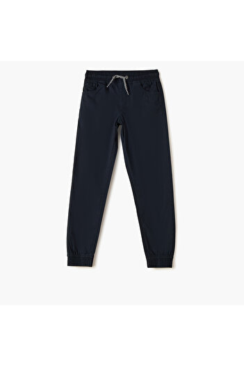 Juniors Solid Pants with Drawstring Closure and Pockets
