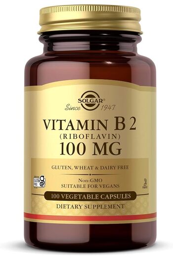 Solgar VITAMIN B2 RIBOFLAVIN 100MG VEG CAPS 100S