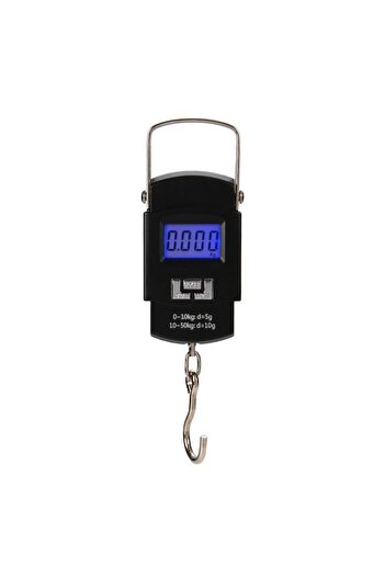 OEM Digital luggage scale 50kg, black, dimensions 115x57x22mm, LCD screen