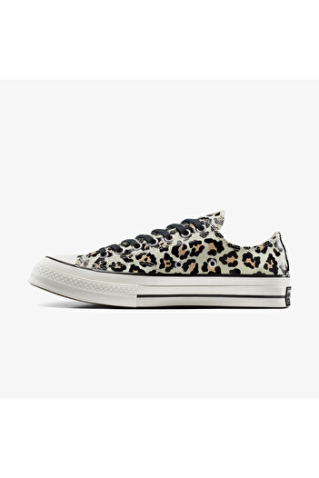 Converse Chuck 70 Glow In The Dark Leopard Print Kadın Krem Sneaker