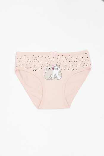 Cicito Chiloți bikini colorați din bumbac lycra pentru fete, pachet de 3 6219