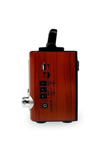 DLC Mini Bluetooth Radio Speaker Brown/Black/Silver