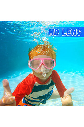 rexa Swim Goggles with Nose Cover Elastic Strap Diving Swim Mask