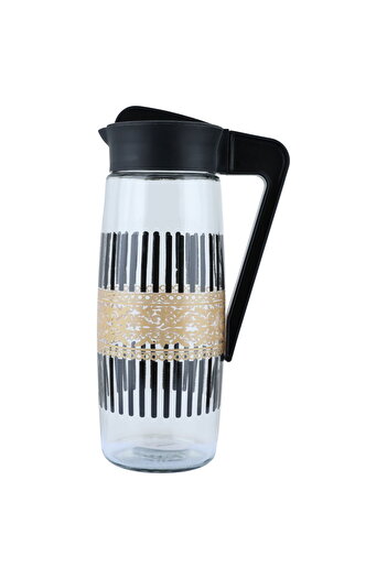 Alsaif Gallery Saif Gallery Plastic Jug, 1.6 L - Transparent Black