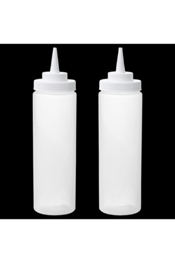 IKEA Squeeze bottle, plastic/transparent, 330 ml 2 pack