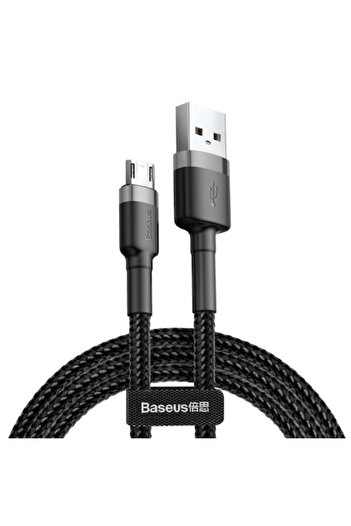 Baseus Cablu de date și încărcare Cafule CAMKLF-BG1 USB la MicroUSB, 1m, 2.4A, Negru Gri