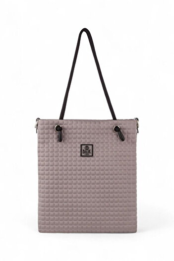 Bilik Deri Scuba Gray Women's Shoulder Bag Barbie