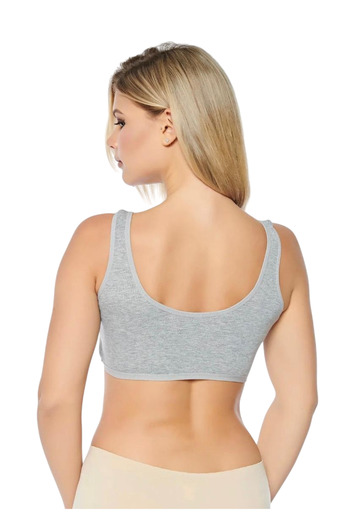 Ersoy Pack of 6 Thick Strap Full Lycra Rib Half Undershirt (Lambada Mother Bra) Ers61007