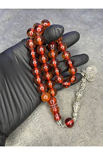 Mos Tespih Large Size Special Design Tassel Tightening Amber Prayer Beads