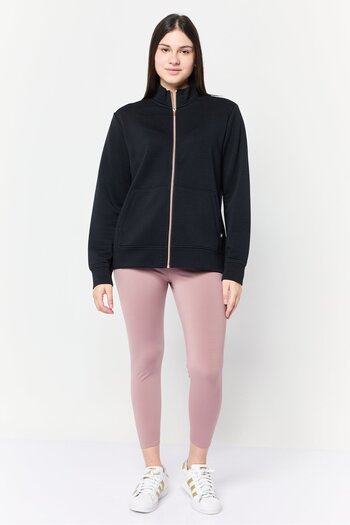 SKECHERS Women Sportswear Fit Full Zip Training Sweatshirt, Black
