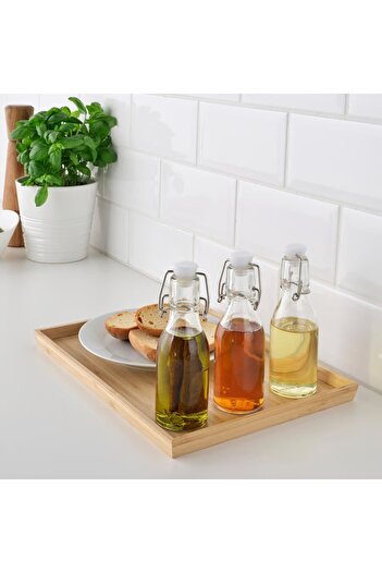 IKEA Bottle with stopper, clear glass, 15 cl 3 Pack