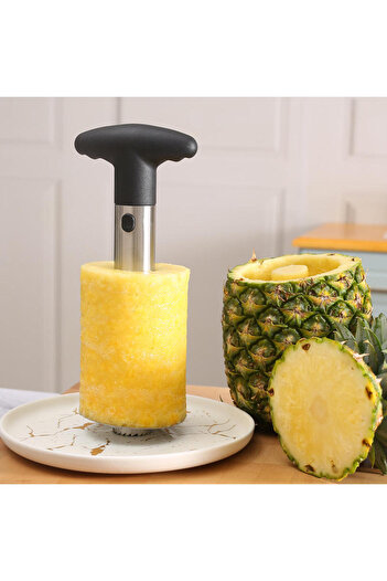 Generic Kitchen Fruit Pineapple Corer and Slicer Stainless Steel Pineapple Cutter Manual Pineapple Peeler