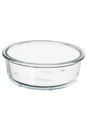 IKEA Food container, round/glass, 400 ml