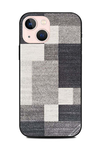 Covernex Protective Case Cover For Apple iPhone 13 Mini Grey Carpet Pattern
