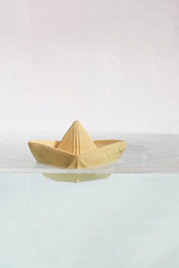 OLI&CAROL Origami Boat, vanilla, bath toy
