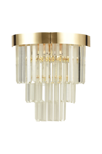 Avizemoda Desina Gold Wall Sconce Crystal Ark Stone Living Room Luxury Wall Sconce - Gold Plated