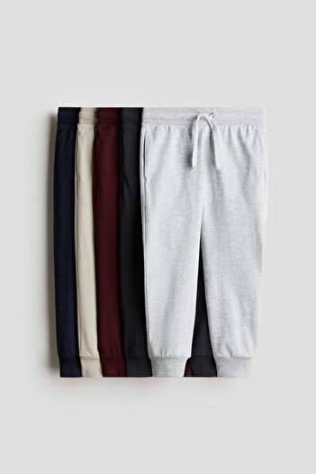 H&M 5'li Pamuklu Jarse Jogger Pantolon