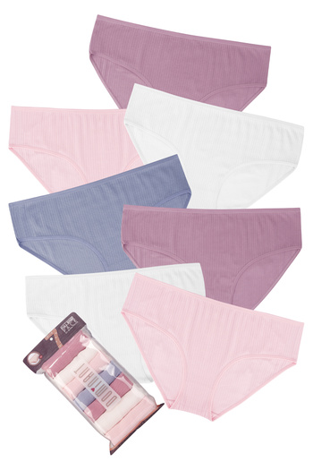 Dominant Women's Ribbed Ribbed 7 Pack Panties