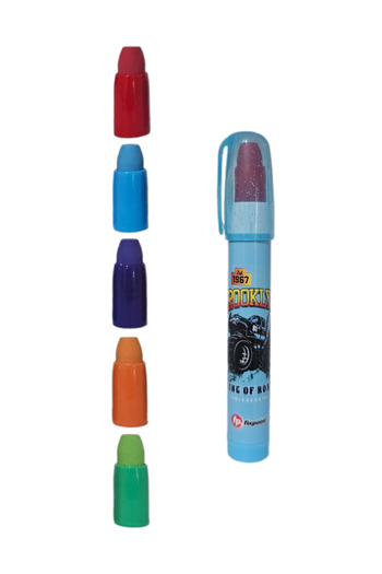 FixPoint Cute Egg-Laying Rocket Eraser Blue Car (1 Piece)