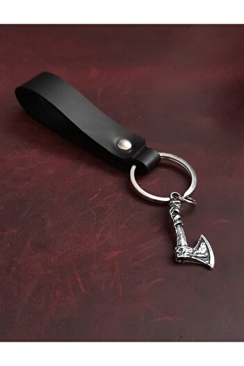 BSN Store Ax Figure Keychain ​​Premium Hand Made Real Leather Keychain