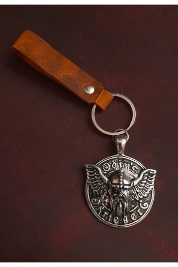 BSN Store Warrior Odin's Figure Keychain Premium Hand Made Real Leather Keychain