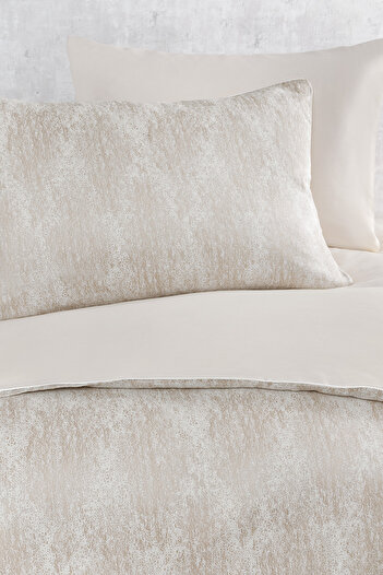 Yataş Summer Charme Shiva Double Satin Duvet Cover Set - Beige