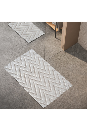 Schafer Home Eleo Cotton 2-Pack Bath Mat-Ecru