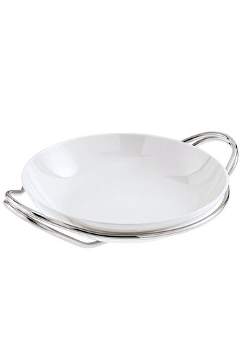 Sambonet & Rosenthal Handled Porcelain Serving Porcelain 36 cm