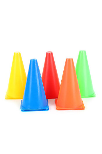 welcomein 8'li Eğitim ve Antrenman Dubası | 29x14,5x26 cm Kırmızı Yeşil Plastik Trafik Duba Seti