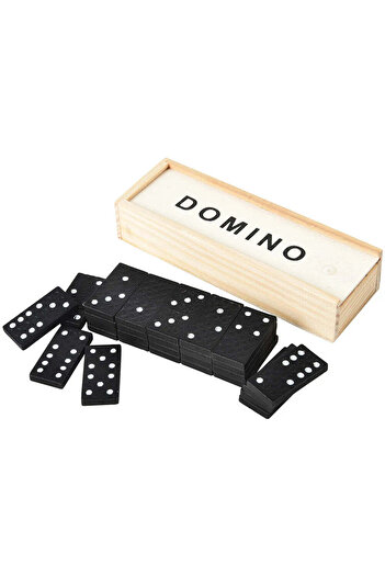 Luxi Classic Wooden Domino Set 28 Pieces, Elegant Wooden Box Traditional Game