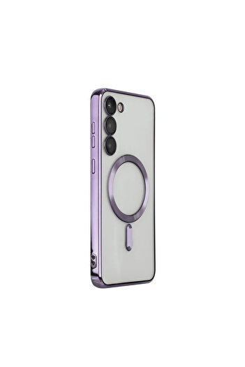 Samsung Carcasă compatibilă cu Samsung Galaxy A16, tehnologie MagSafe, contur violet