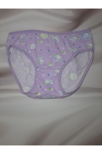 Butik Purple Lycra Patterned Colorful Comfortable Convenient Girl Panties