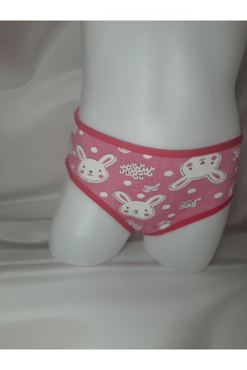Butik Pink Patterned Lycra Comfortable Convenient Girl Panties