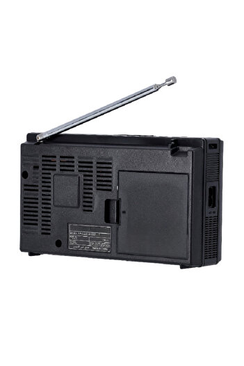 DLC Classic Portable AM/FM Radio with Telescopic Antenna - Retro Design & Clear Sound