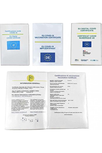 Mizijia Set de 20 de huse transparente pentru pașaport/carte de pașaport Mizijia, PVC, 11 x 15 cm